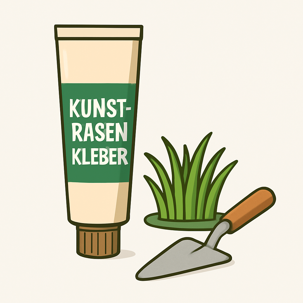 Kunstrasenkleber – KI-Sortimentsillustration
